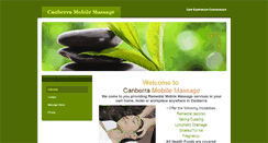 Desktop Screenshot of canberramobilemassage.com