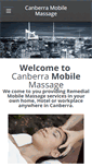 Mobile Screenshot of canberramobilemassage.com