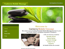 Tablet Screenshot of canberramobilemassage.com